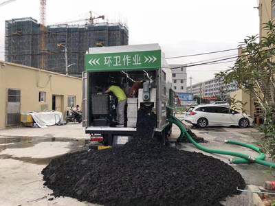 糞便凈化壓縮車 螺旋式分離式抽糞車 管道疏通凈化車